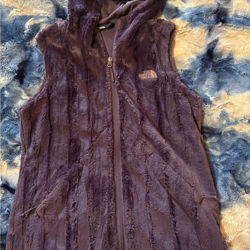 The North Face Furlander Hooded Faux Fur Vest, Purple